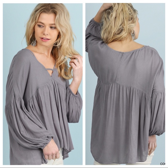 CARSON-Cool Grey Curved Hem T… - Picture 4 of 6